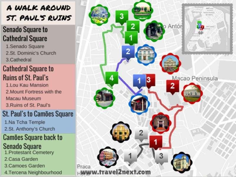 地图破坏圣保罗澳门