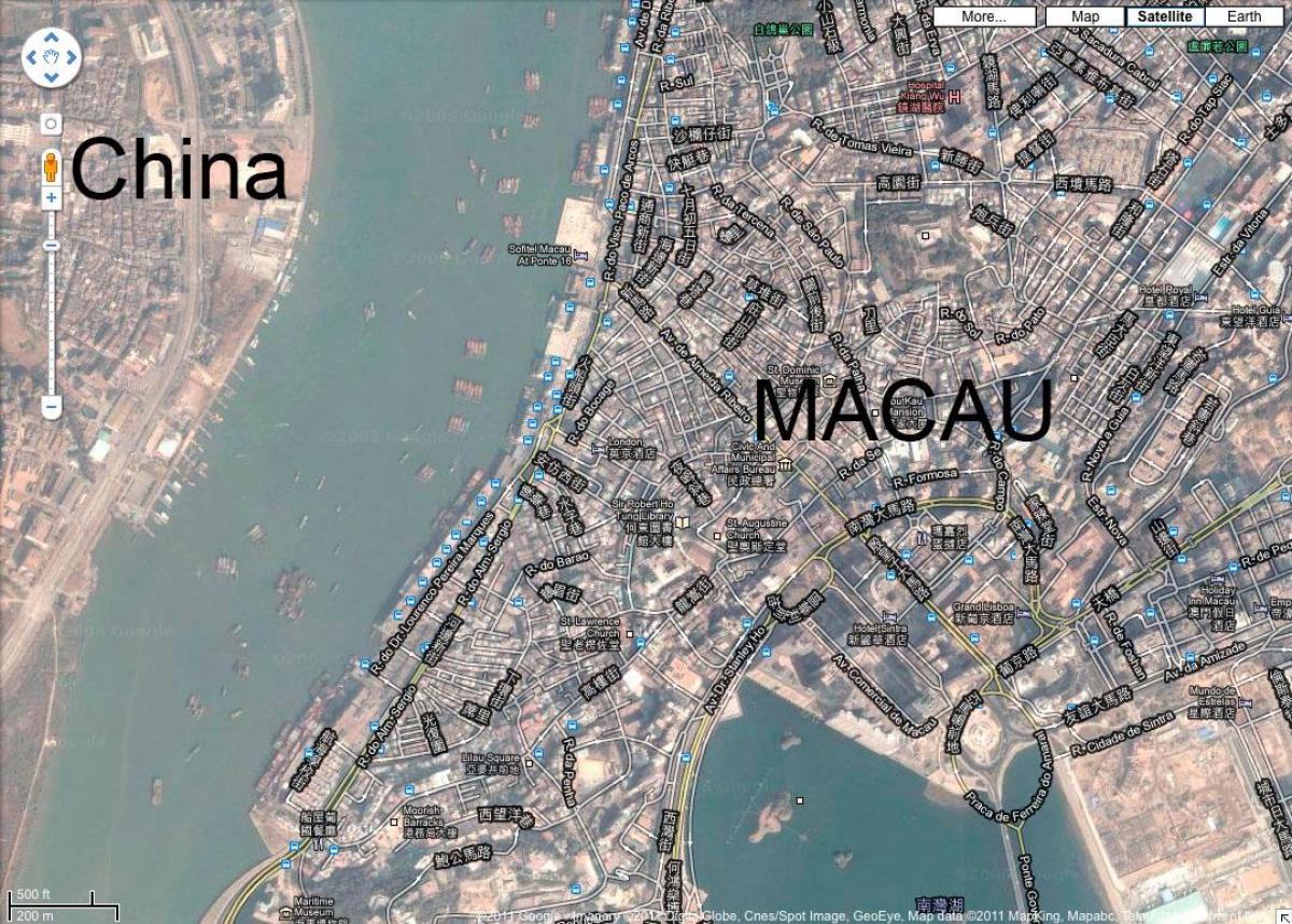 地图的圣马洛澳门