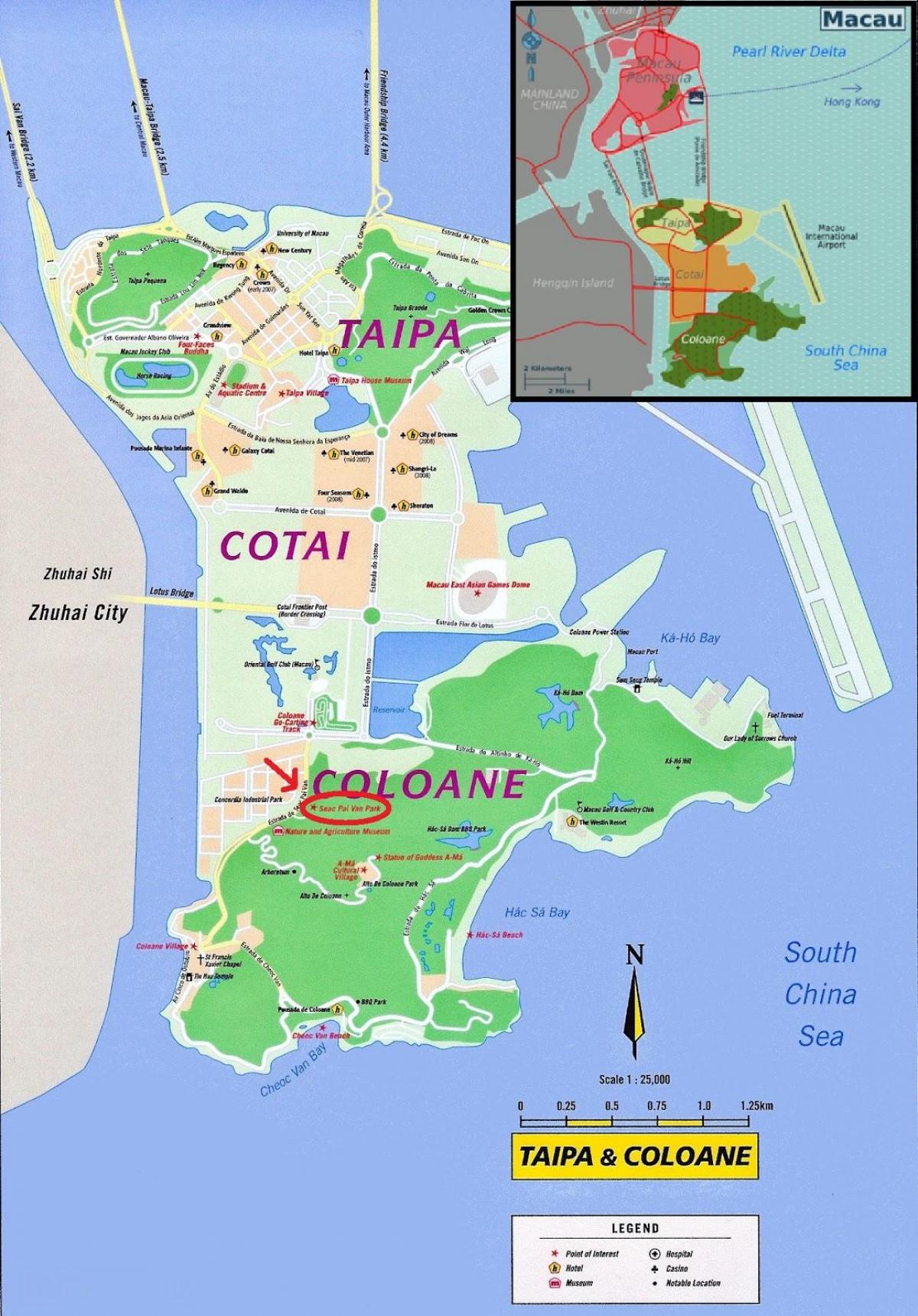 地图的港澳码头 