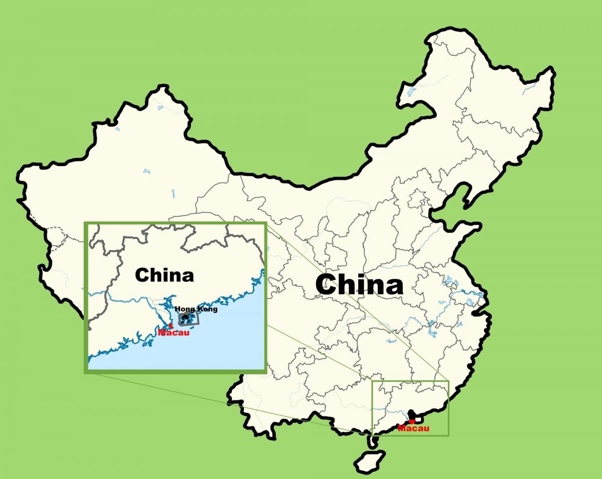 澳门亚洲地图