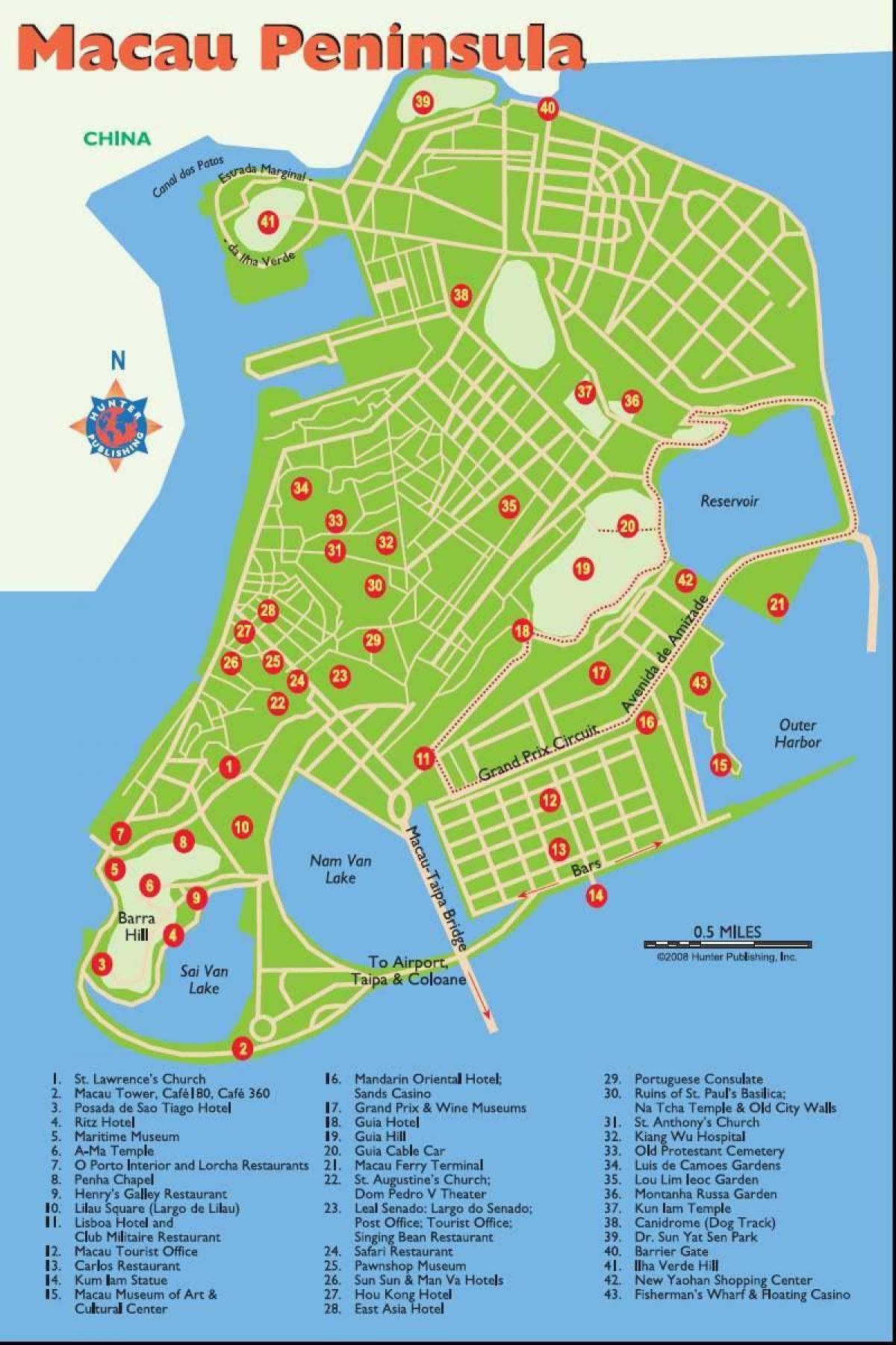 澳门旅游地图