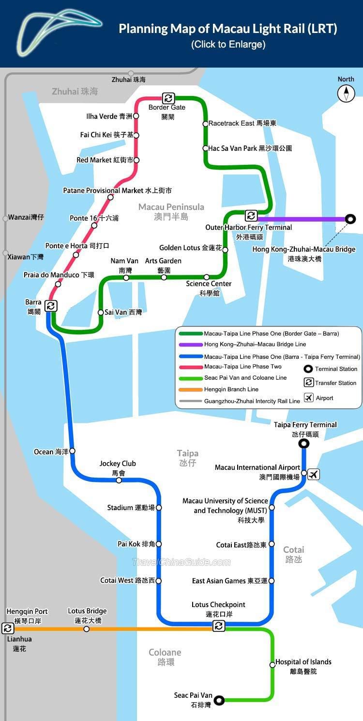 澳门的地铁图