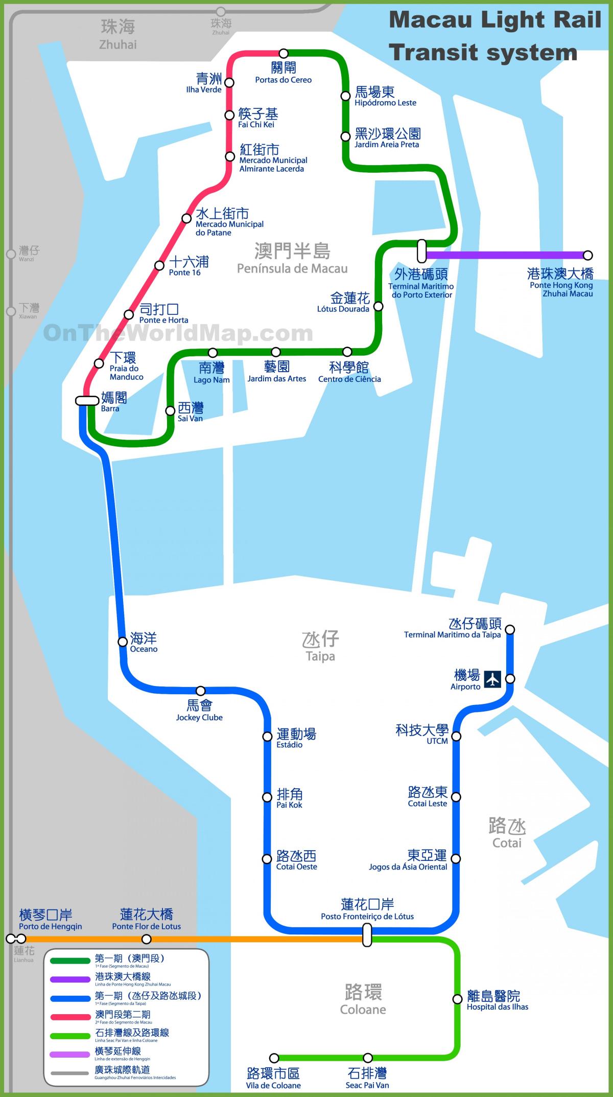 澳门的地铁图