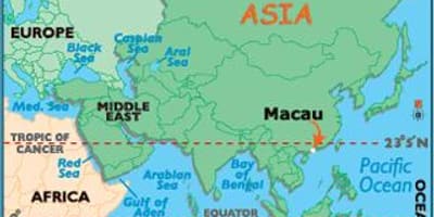 澳世界地图上