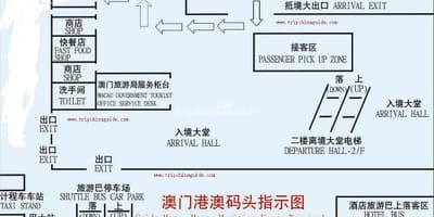 澳门外海港码头的地图