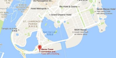 地图澳门塔