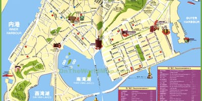 旅游景点，在澳门的地图
