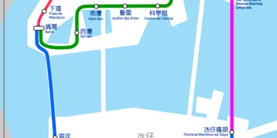 地图澳门火车