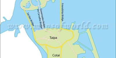 澳门半岛的地图