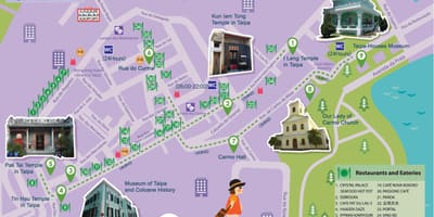澳门的免费班车路线图