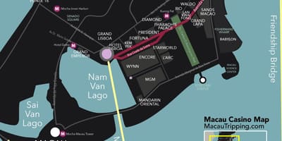 澳门赌场的地图
