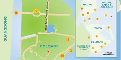 Taipa的澳门的地图